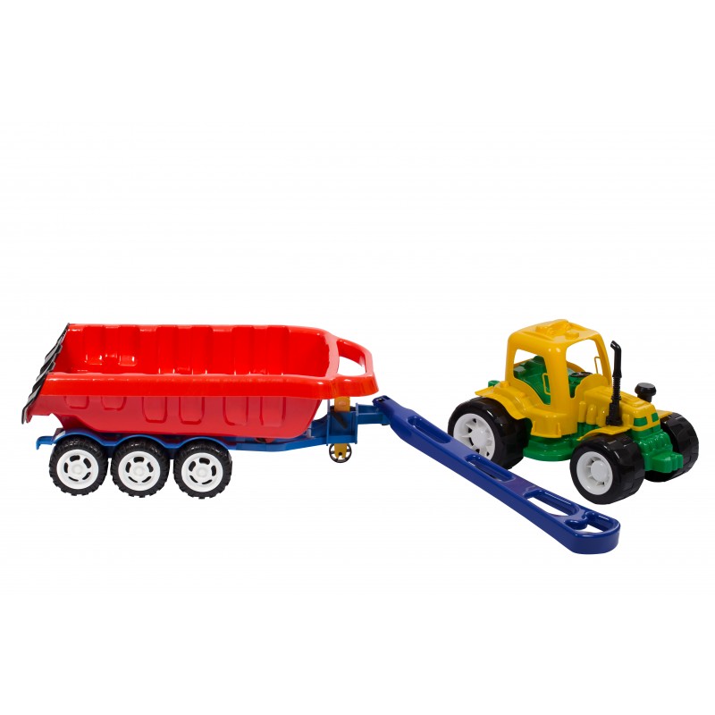 Traktor z rączką — zabawka Leszko